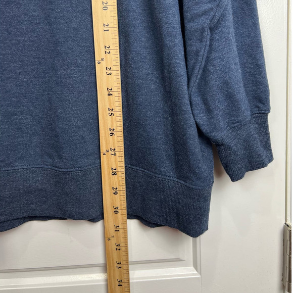 Wildfox Good Vibes SOFT Long Sleeve Navy Blue Graphic Sweatshirt Women's Large - Picture 7 of 8